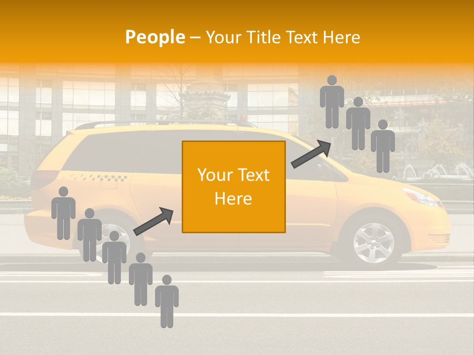 Sidewalk York Van PowerPoint Template