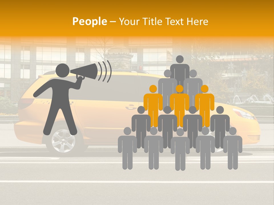 Sidewalk York Van PowerPoint Template