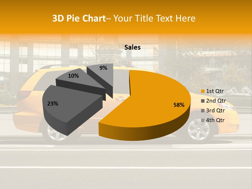 Sidewalk York Van PowerPoint Template