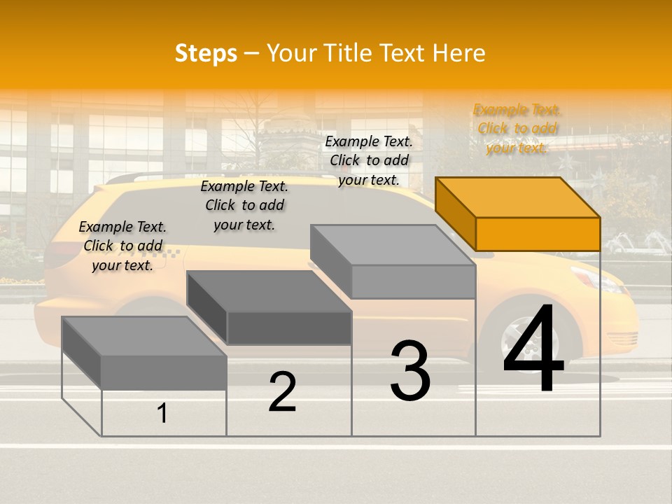 Sidewalk York Van PowerPoint Template