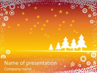 Landscape Symbol Art PowerPoint Template