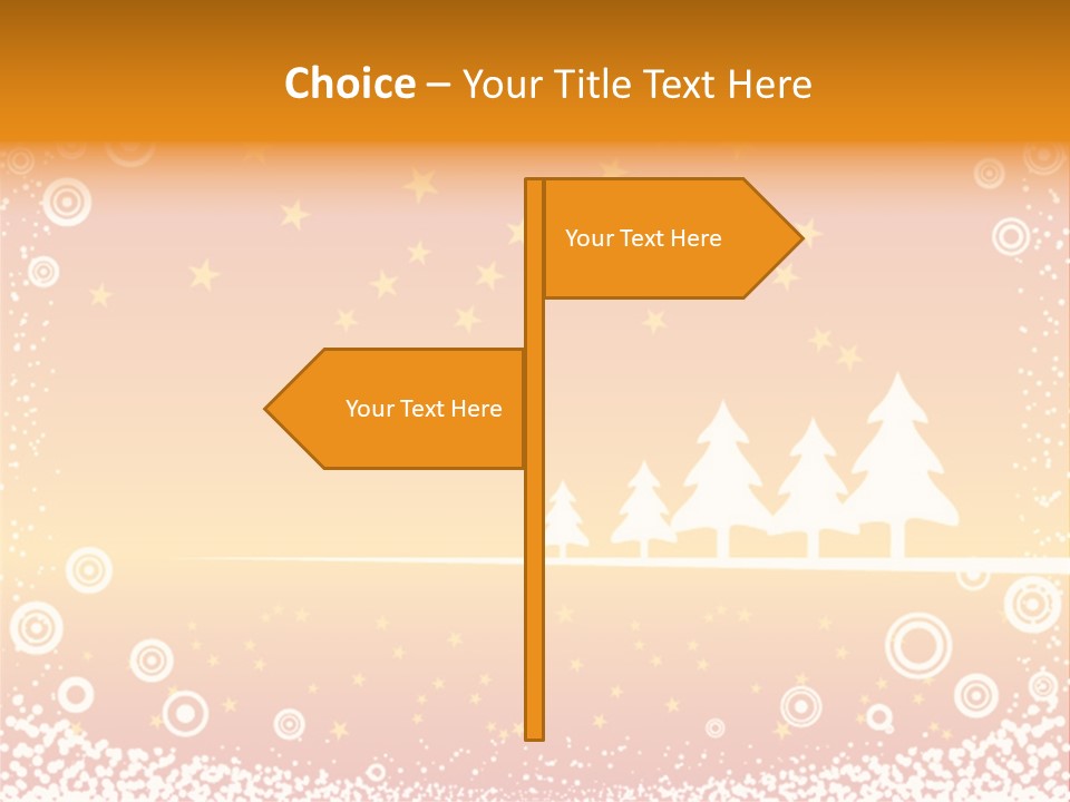 Landscape Symbol Art PowerPoint Template