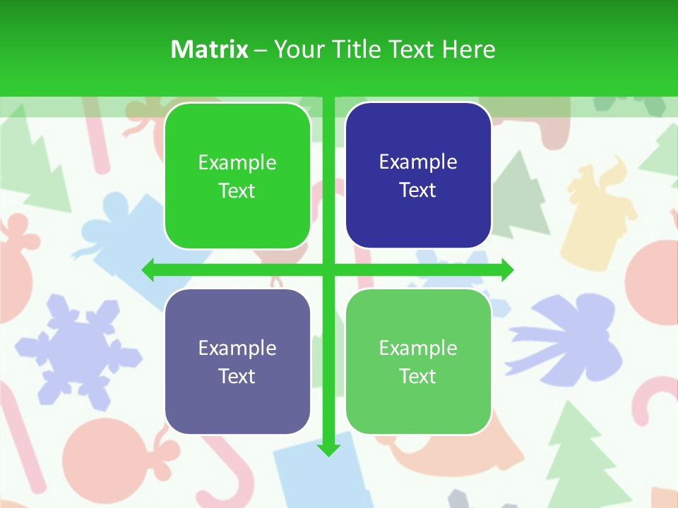 Scrapbook Bow Symbol PowerPoint Template