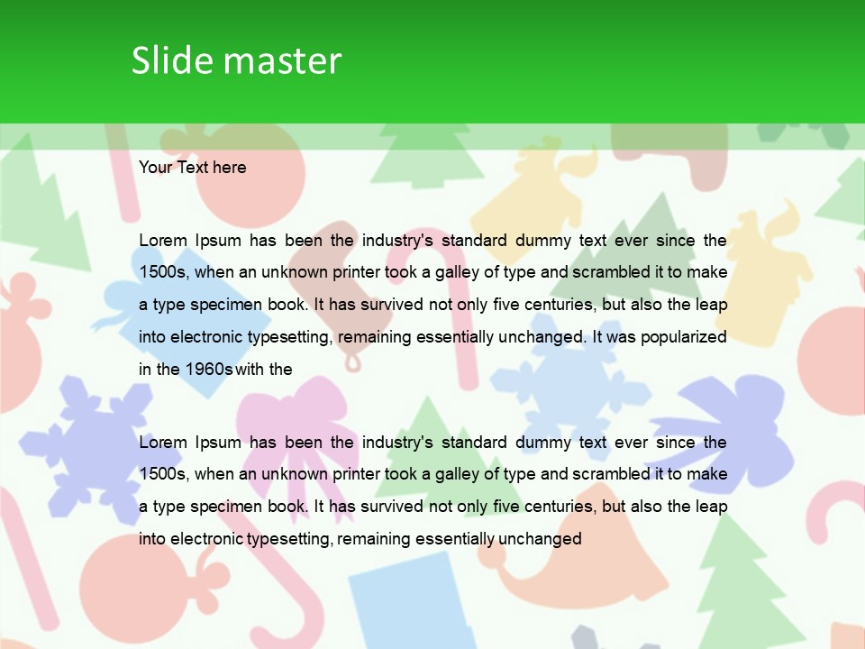 Scrapbook Bow Symbol PowerPoint Template