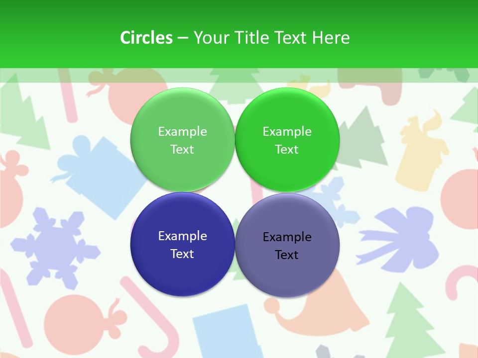 Scrapbook Bow Symbol PowerPoint Template