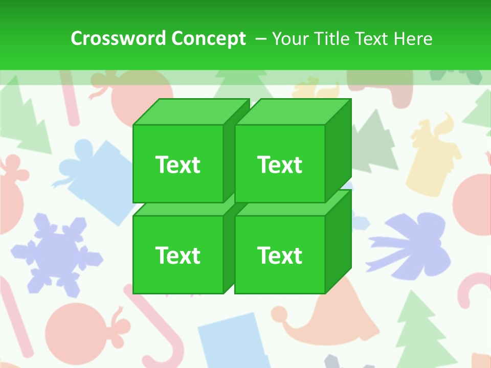 Scrapbook Bow Symbol PowerPoint Template
