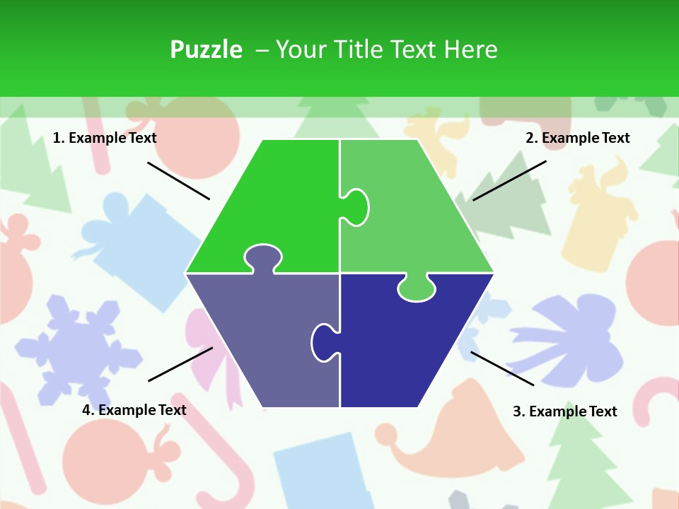 Scrapbook Bow Symbol PowerPoint Template