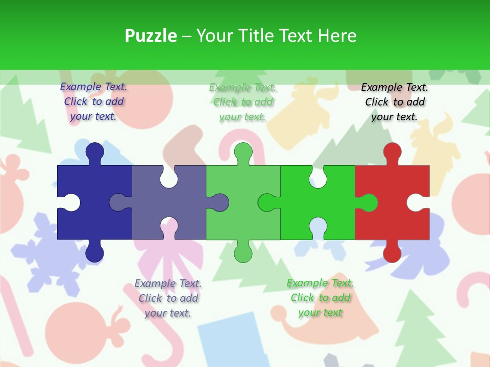 Scrapbook Bow Symbol PowerPoint Template