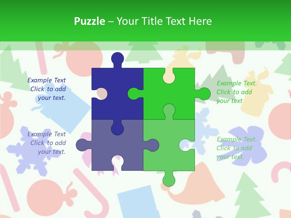 Scrapbook Bow Symbol PowerPoint Template