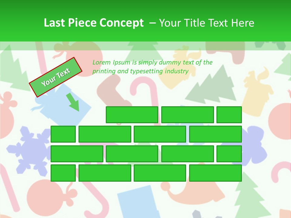 Scrapbook Bow Symbol PowerPoint Template