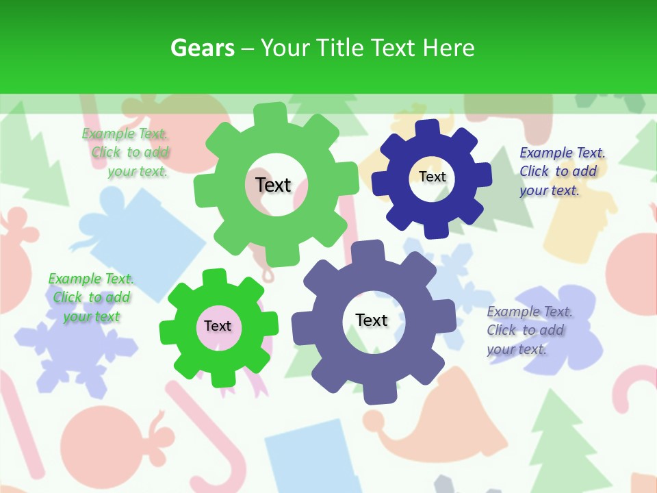 Scrapbook Bow Symbol PowerPoint Template