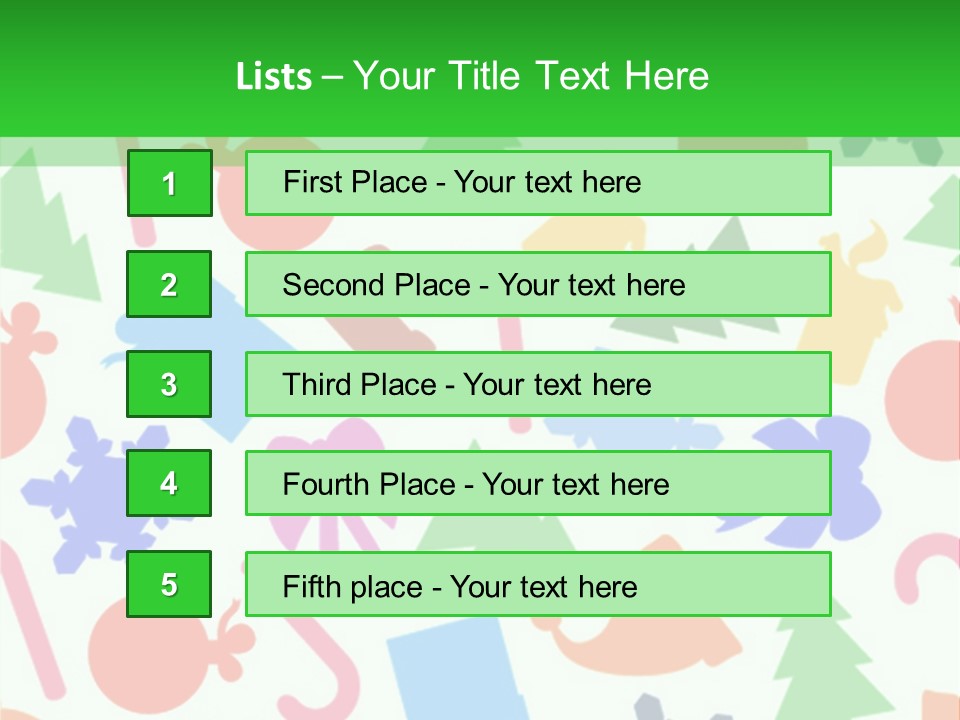 Scrapbook Bow Symbol PowerPoint Template