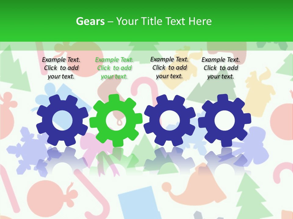 Scrapbook Bow Symbol PowerPoint Template