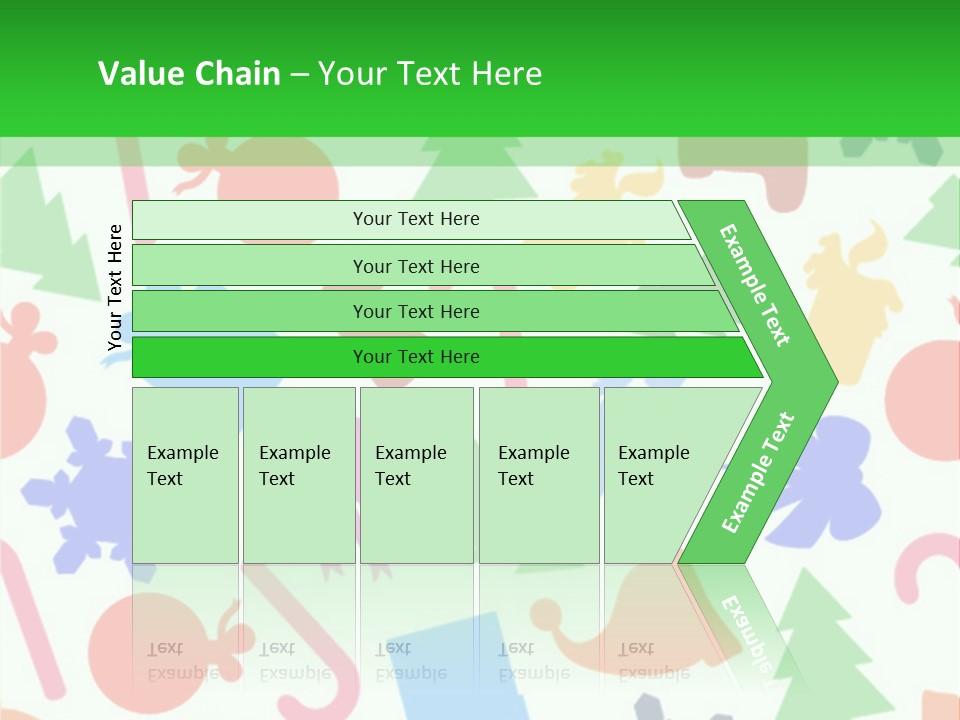 Scrapbook Bow Symbol PowerPoint Template