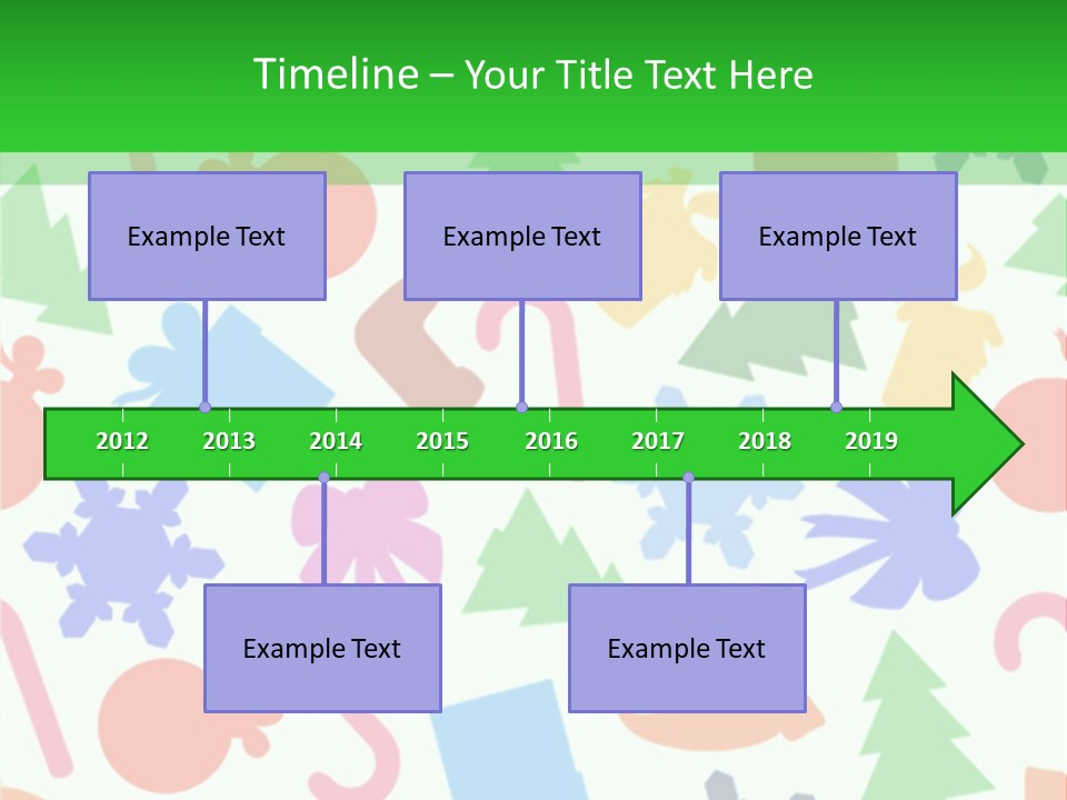 Scrapbook Bow Symbol PowerPoint Template