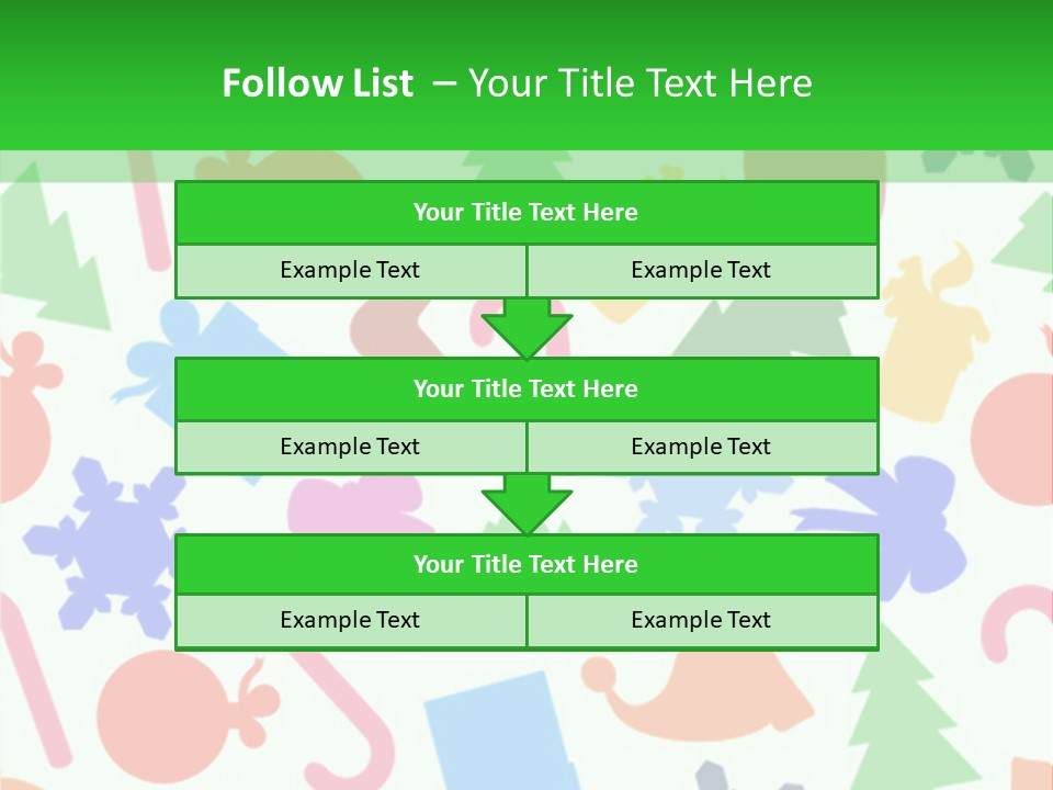 Scrapbook Bow Symbol PowerPoint Template