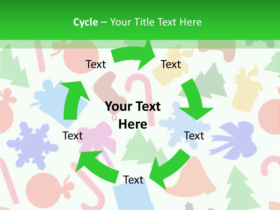 Scrapbook Bow Symbol PowerPoint Template