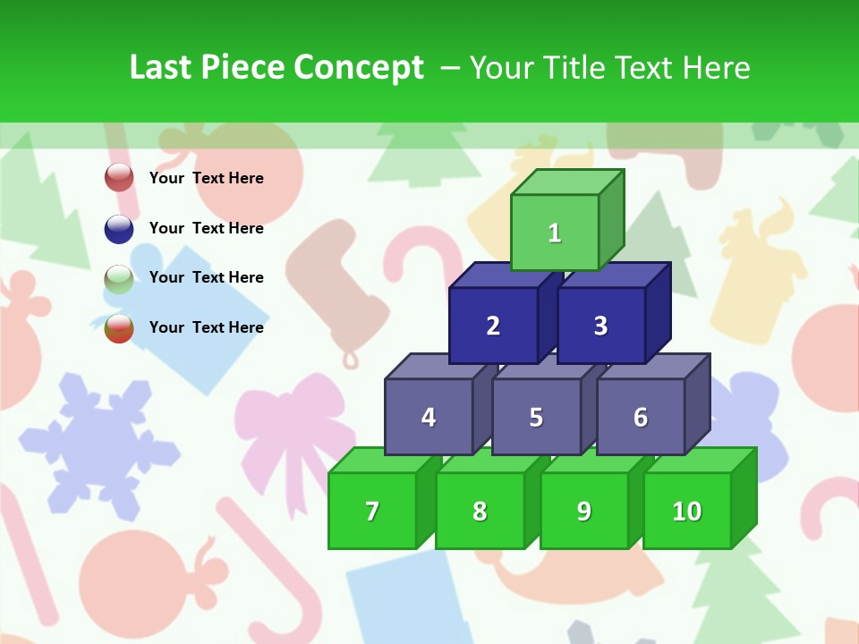 Scrapbook Bow Symbol PowerPoint Template