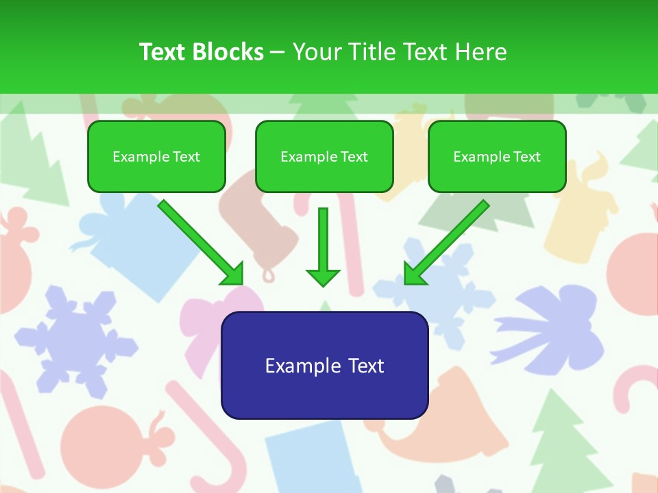 Scrapbook Bow Symbol PowerPoint Template