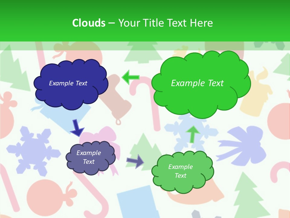 Scrapbook Bow Symbol PowerPoint Template