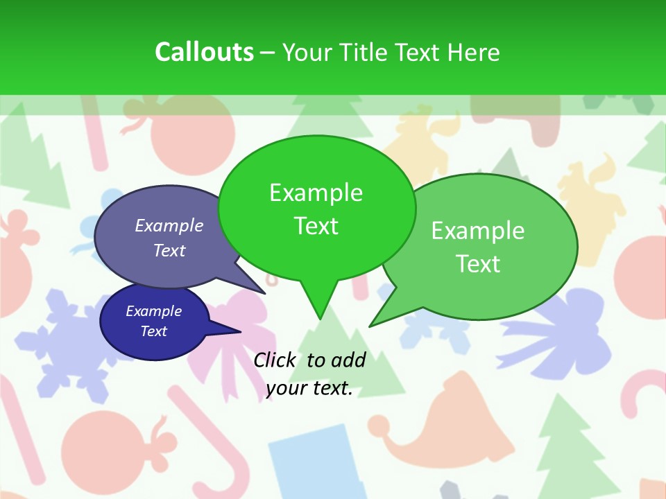 Scrapbook Bow Symbol PowerPoint Template
