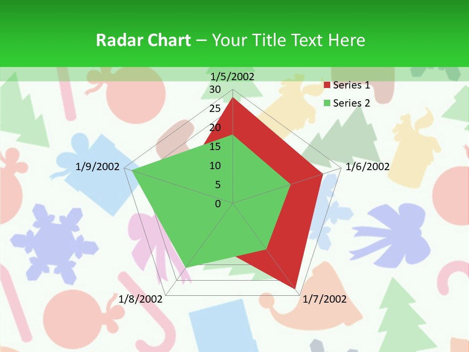 Scrapbook Bow Symbol PowerPoint Template