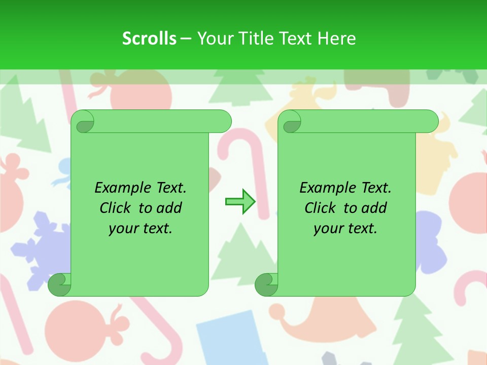 Scrapbook Bow Symbol PowerPoint Template
