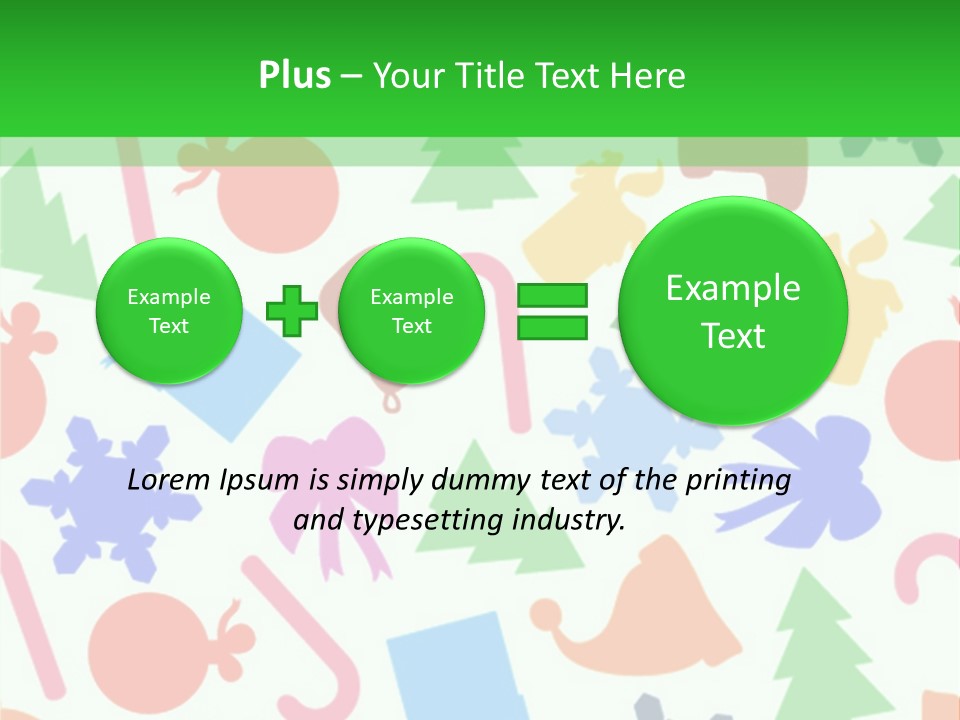 Scrapbook Bow Symbol PowerPoint Template