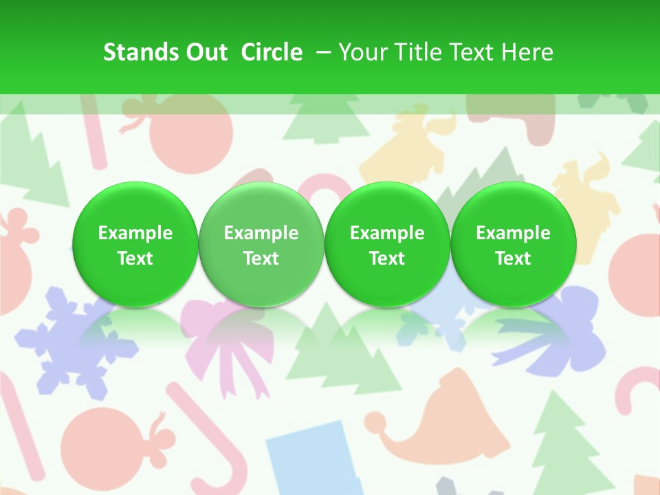 Scrapbook Bow Symbol PowerPoint Template