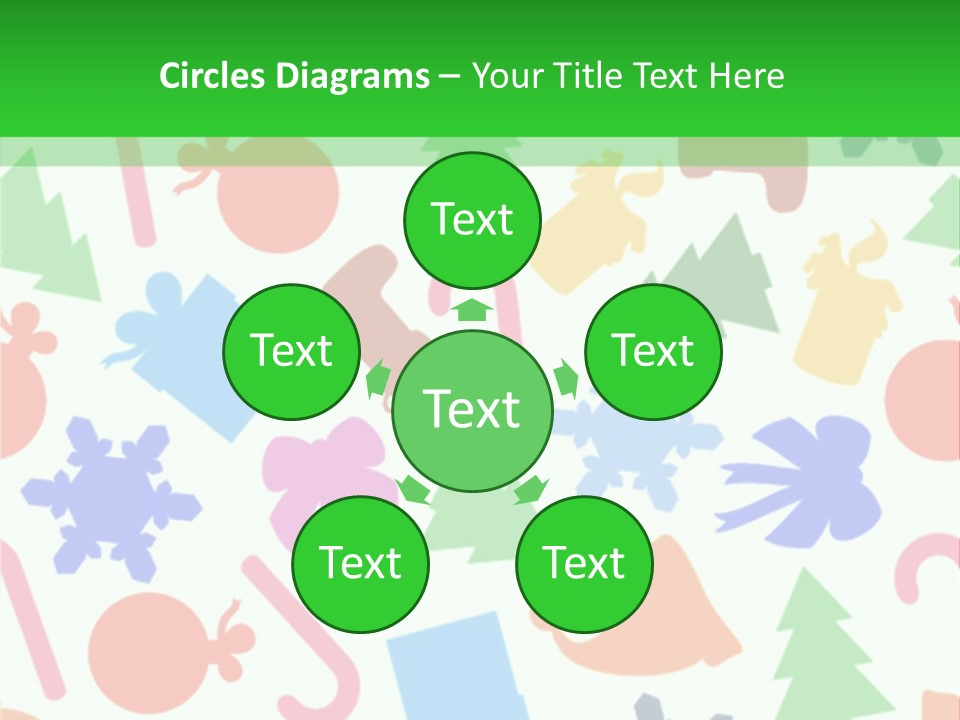 Scrapbook Bow Symbol PowerPoint Template