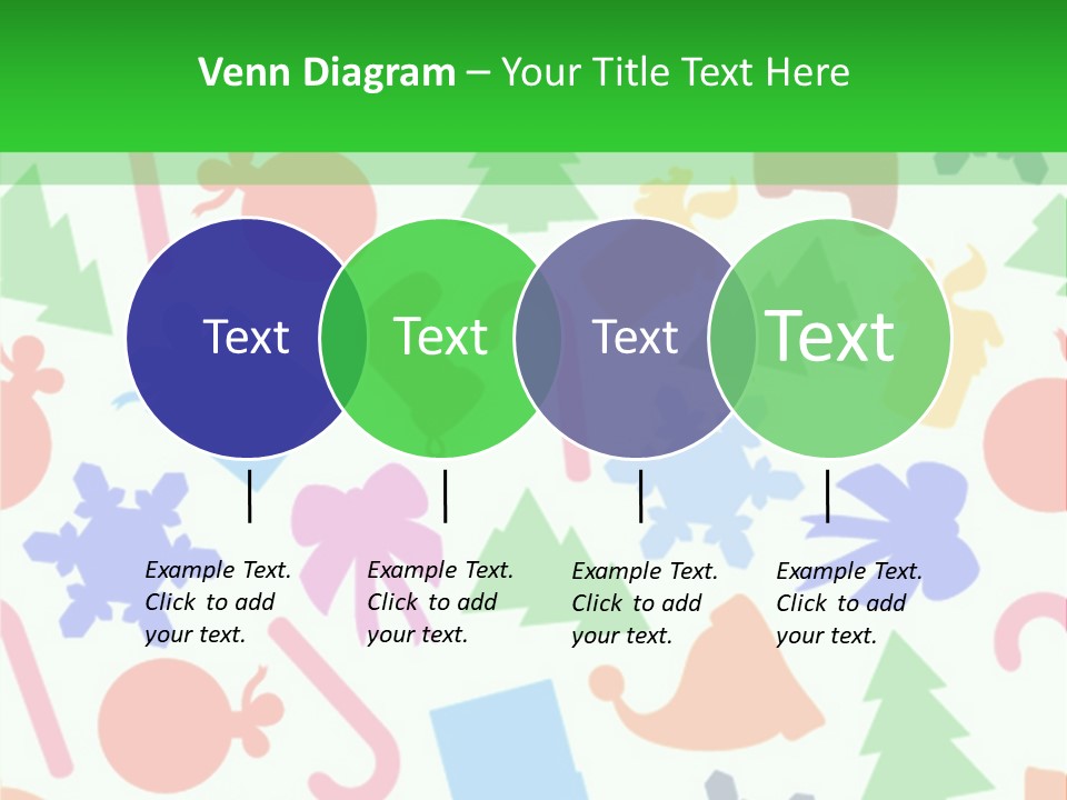 Scrapbook Bow Symbol PowerPoint Template