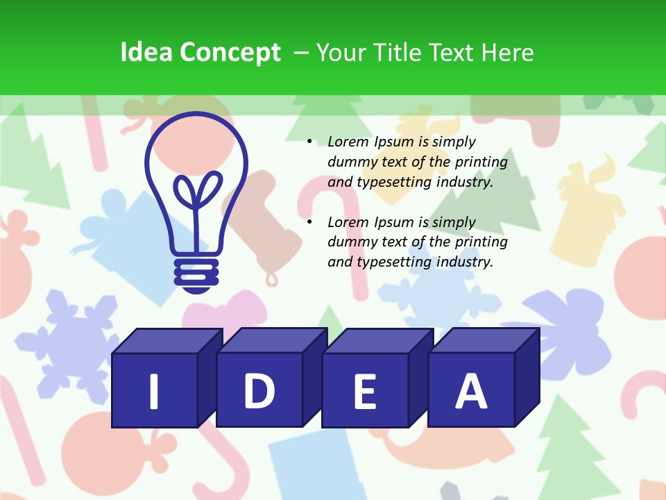 Scrapbook Bow Symbol PowerPoint Template