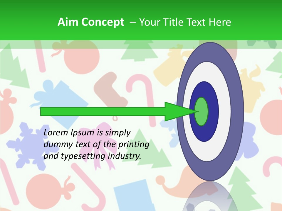 Scrapbook Bow Symbol PowerPoint Template