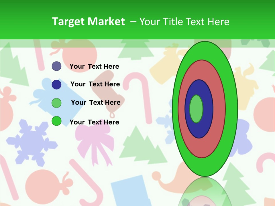 Scrapbook Bow Symbol PowerPoint Template