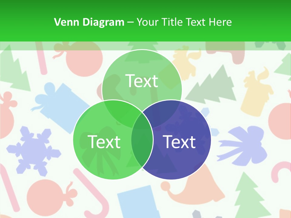 Scrapbook Bow Symbol PowerPoint Template