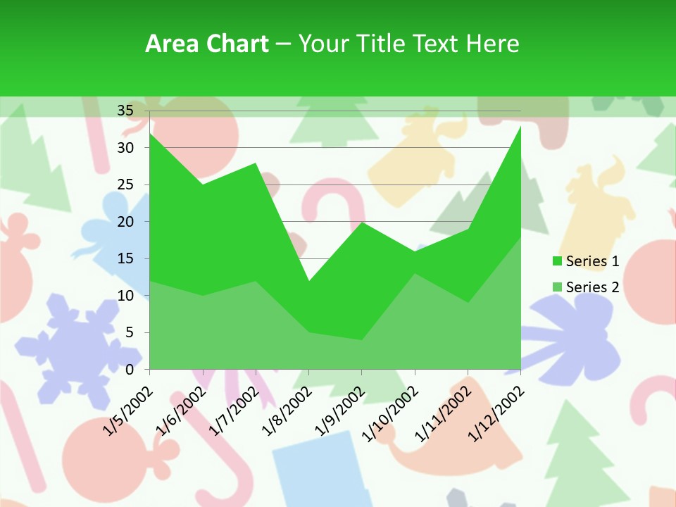 Scrapbook Bow Symbol PowerPoint Template