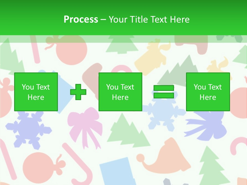 Scrapbook Bow Symbol PowerPoint Template