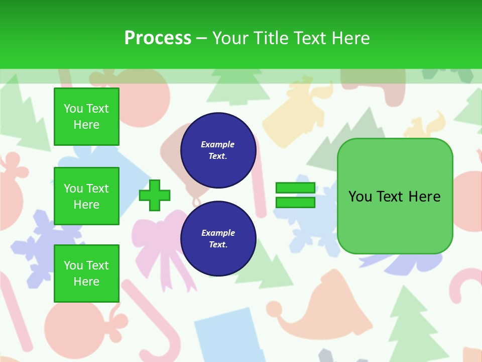 Scrapbook Bow Symbol PowerPoint Template