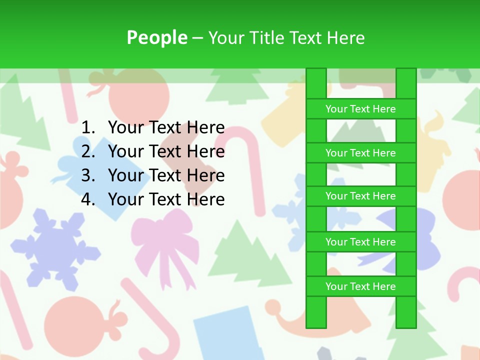 Scrapbook Bow Symbol PowerPoint Template