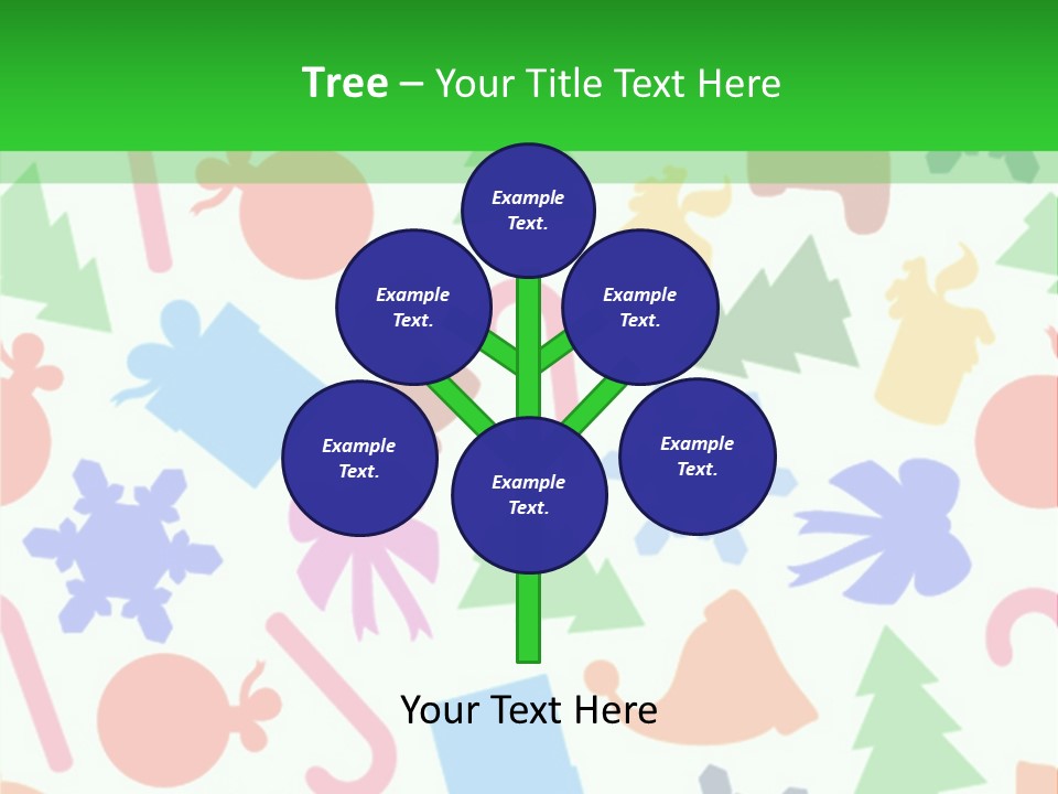 Scrapbook Bow Symbol PowerPoint Template