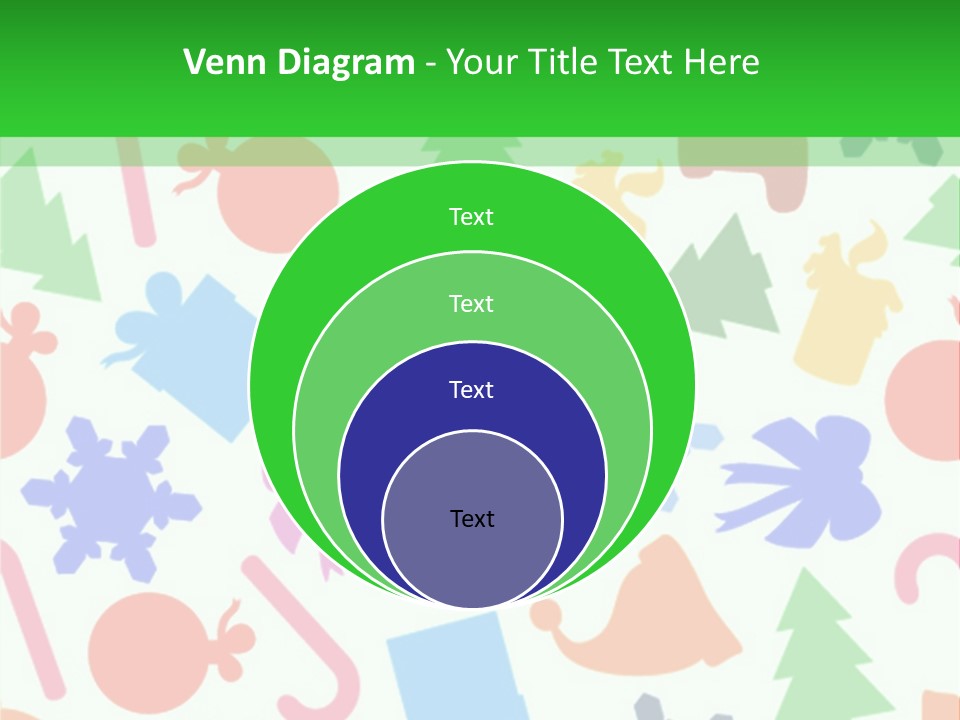 Scrapbook Bow Symbol PowerPoint Template