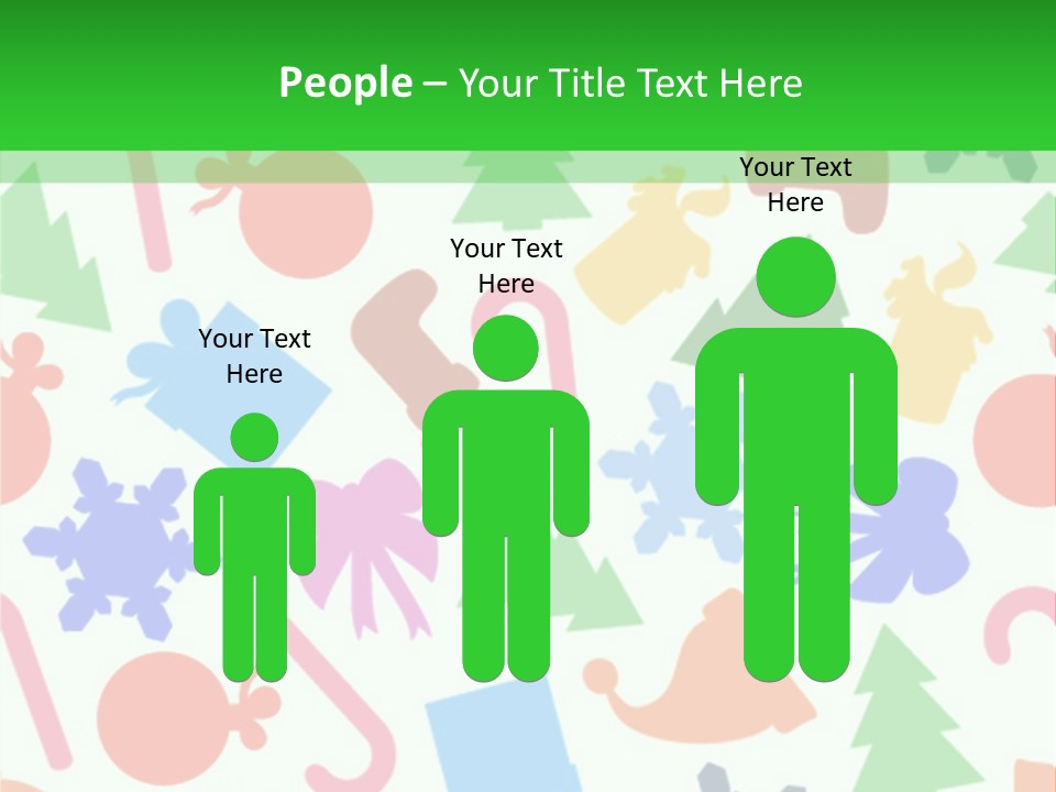 Scrapbook Bow Symbol PowerPoint Template