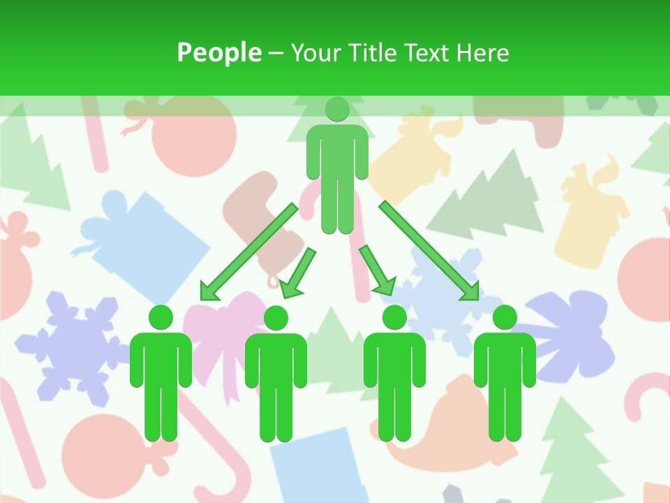 Scrapbook Bow Symbol PowerPoint Template