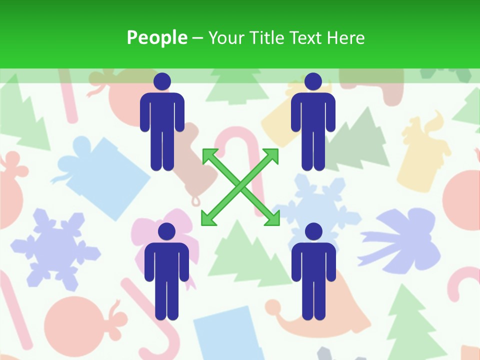 Scrapbook Bow Symbol PowerPoint Template