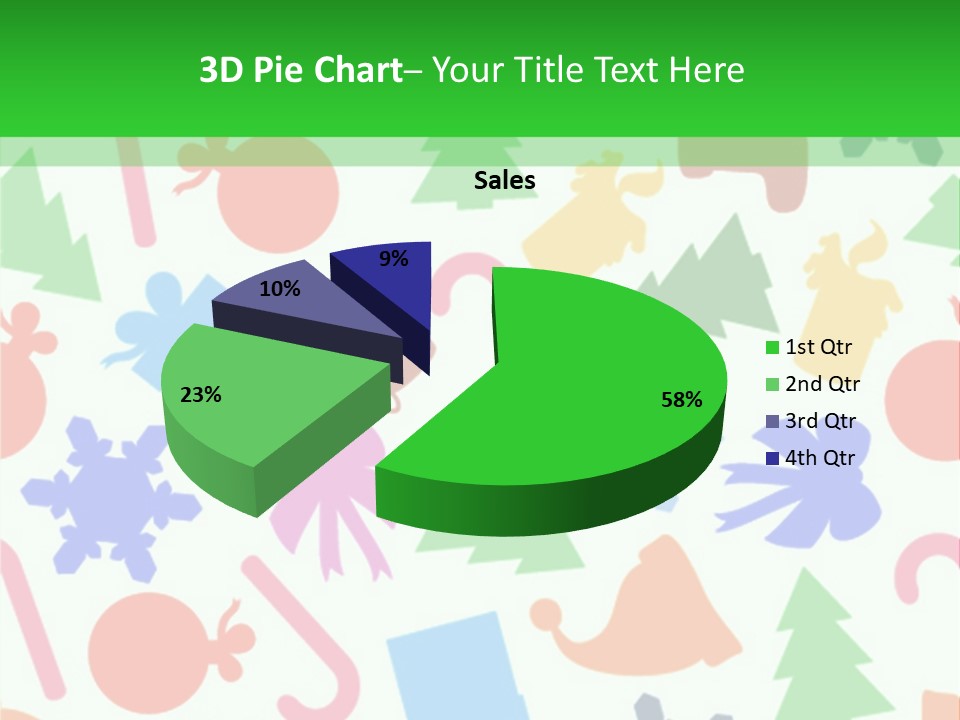 Scrapbook Bow Symbol PowerPoint Template