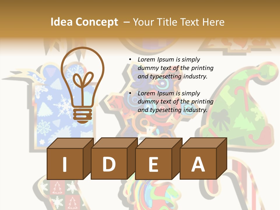 Ball Gift Xmas PowerPoint Template