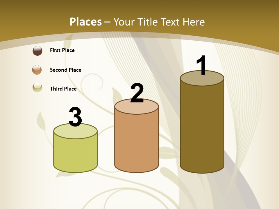 Green Floral Texture PowerPoint Template