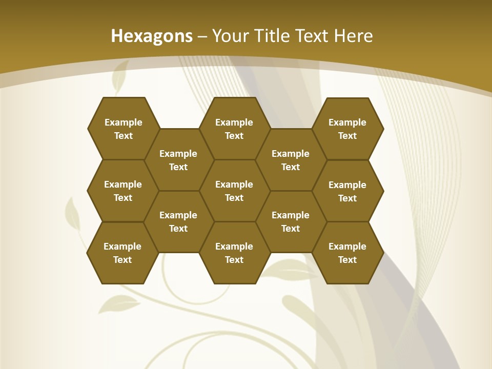 Green Floral Texture PowerPoint Template