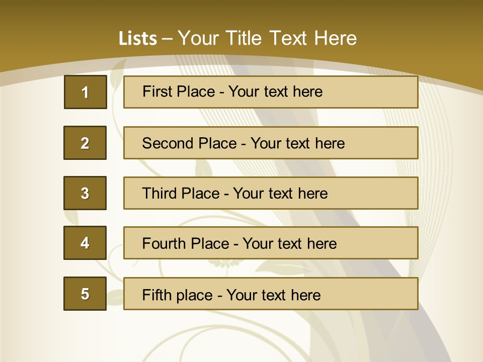 Green Floral Texture PowerPoint Template