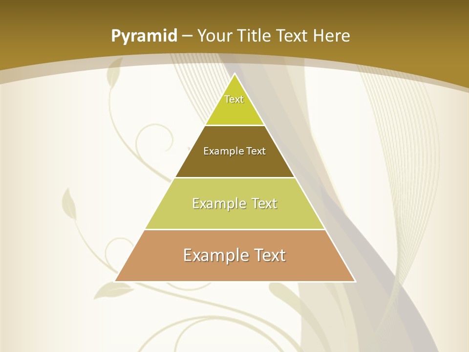 Green Floral Texture PowerPoint Template